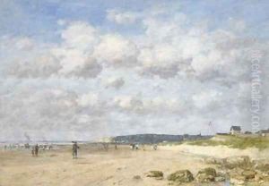 Benerville La plage by Eugene Boudin