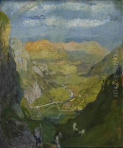 Im Linthal by Alexander Leo Von Soldenhoff