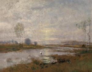 River In Theevening Light