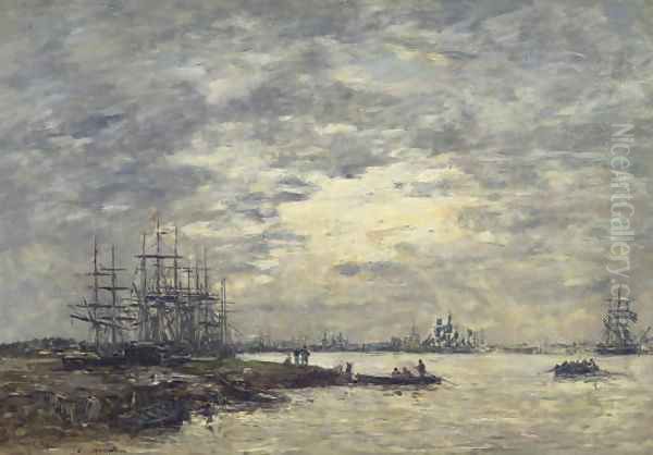 Bordeaux, bateaux sur la Garonne - view 1