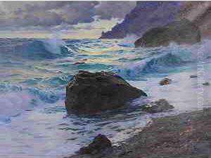 "onde Sugli Scogli" by Paul von Spaun