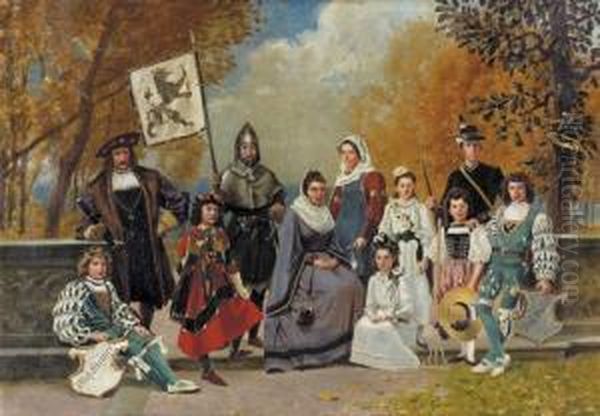 "teilnehmer Der Familie Stettler Am Festzug 1891 Bern". - view 1