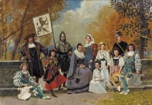 "teilnehmer Der Familie Stettler Am Festzug 1891 Bern". by Robert Von Steiger