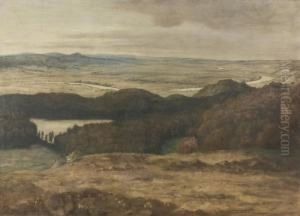 Landschaft Am Oberrhein. by Wilhelm Aug. Von Steinhausen