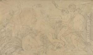 Ein Bild Moderner Kultur. 1863 by Edward Jakob Von Steinle
