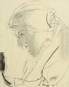 Bildnis Frau H. 1960 by Stephan Von Stengel