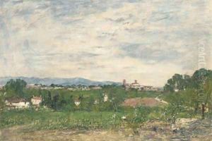 Environs d'Antibes by Eugene Boudin