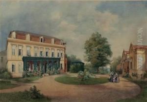 Landhaus Der Familie Albert Hardt In Hadersdorf Bei Wien by Emanuel Ritter Von Stockler