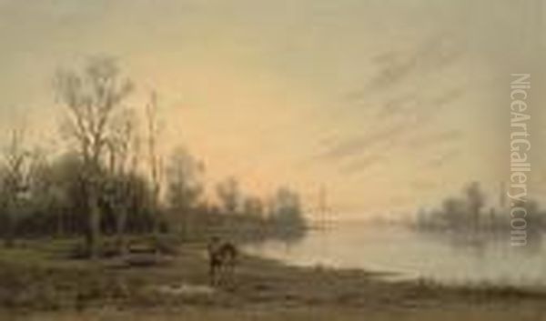 A Horseman On The Banks Of The Dnestr River, Ukraine - view 1