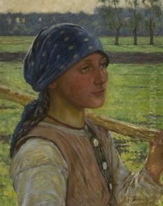 Nach Der Feldarbeit. by Fritz, Frigyes Von Strobenz