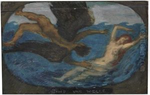 Wind Und Welle by Franz von Stuck