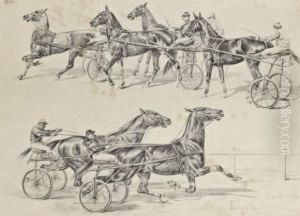 Courses Attelees by Franz Von Stuckenberg