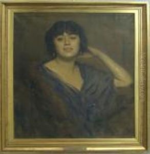 Portrait Of A Woman by Boleslaw Von Szankowski