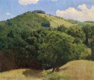 Hilly Landscape by Paul Von Szinyei-Merse