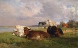 Kuhe Auf Der Weide by Otto Karl Kasimir Von Thoren