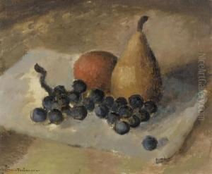 Still Life With Fruits. by Johann Wilhelm Von Tscharner