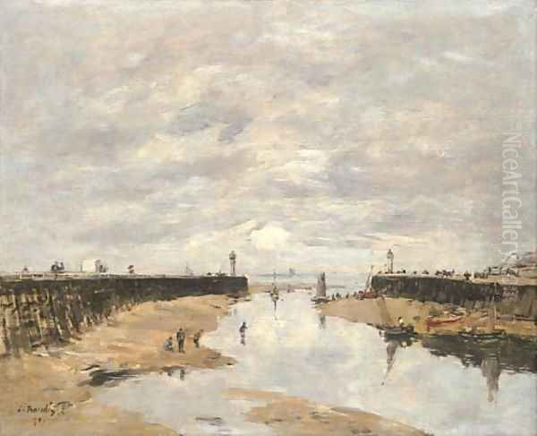 Les jetees, maree basse, Trouville - view 1