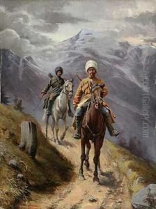 Tscherkessen by Alexander Amandus Von Wahl