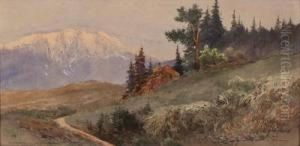 Betitelt "schneeberg Beisonnenuntergang" by Heinrich Von Wertheim