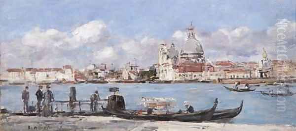 Venise La salute et la douane La giudecca au fond Vue prise du grand canal - view 1