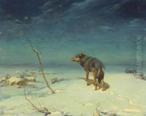 The Lone Wolf by Alfred Wierusz-Kowalski