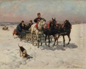 Kulig by Alfred Wierusz-Kowalski