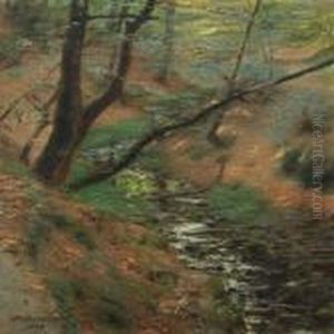 Forest Scenery by Johan Peter Von Wildenradt