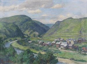 Vallis Porta (blick Auf Walporzheim) by Fritz Von Wille