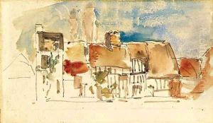 Cottages in Normandy by Eugene Boudin