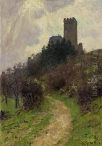 Burg Kerpen by Fritz Von Wille