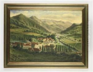 Ansicht Einer Klosteranlage by Carl Von Zellenberg