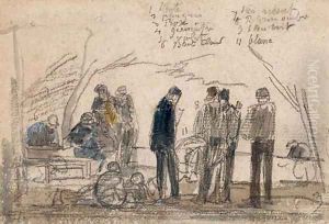 Etude de pecheurs by Eugene Boudin