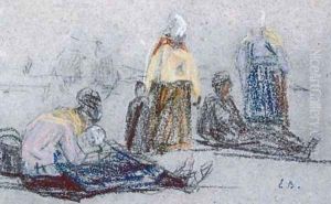 Femmes à la plage by Eugene Boudin