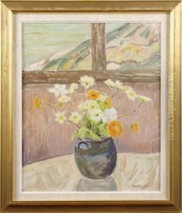 Blommor Vid Fonstret by Bo Von Zweigbergk