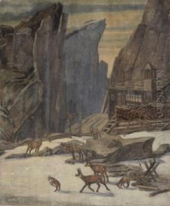 Im Hochgebirge by Hubert Von Zwickle
