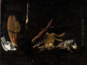 Trophee De Chasse Avec Oiseaux by Elias Vonck