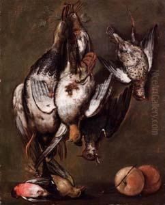 Trofeo Di Caccia Con Pomi by Jacobes Vonck