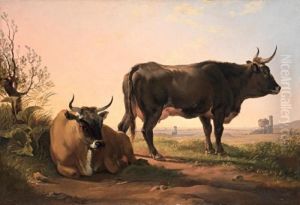 Paesaggio Con Bovi by Hendrik Voogd