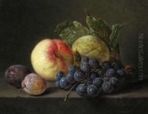 Fruchtestillleben by Sebastiaan Theodorus Voorn Boers