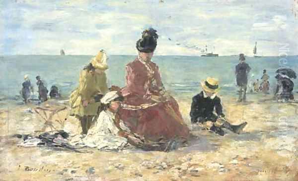 Sur la plage (Le repos, plage de Trouville) - view 1