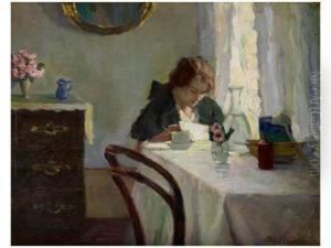 Olvaso Lany by Erno Ernest Voros Von Bel