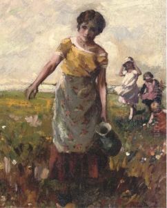 Returning From The Well by Erno Ernest Voros Von Bel