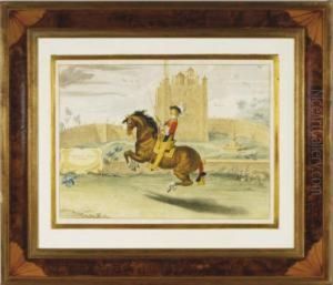The Duke Of Newcastle's Riding School: Six Plate by Lucas Ii Vorsterman