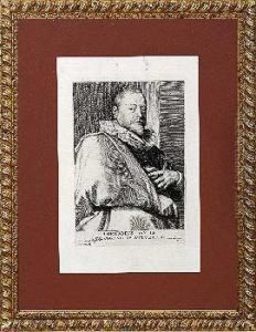 Retrato Del Calcografo Theodorus Galle by Lucasemil I Vorsterman