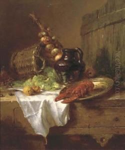 A Kitchen Still Life With Lobster