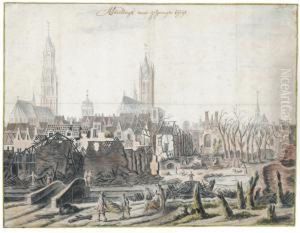 View Of Delft After The Explosion by Daniel Vosmaer