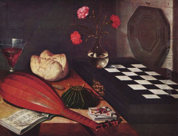 Still-life with Chessboard (The Five Senses) 1630 - view 1