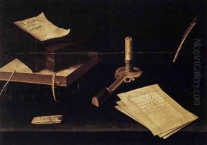 Still-Life with Candle 1630 by Lubin Baugin