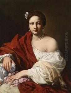 Portrait Of A Lady by Aubin Vouet
