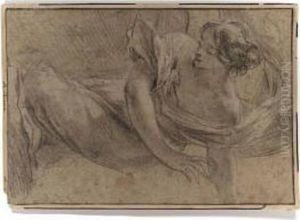 A Kneeling Woman by Aubin Vouet